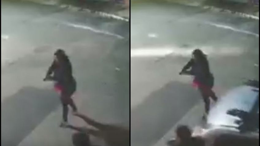 FOTO: Mujer balea a ladrones que intentaban asaltar a su esposo; hiere a uno y el otro huye