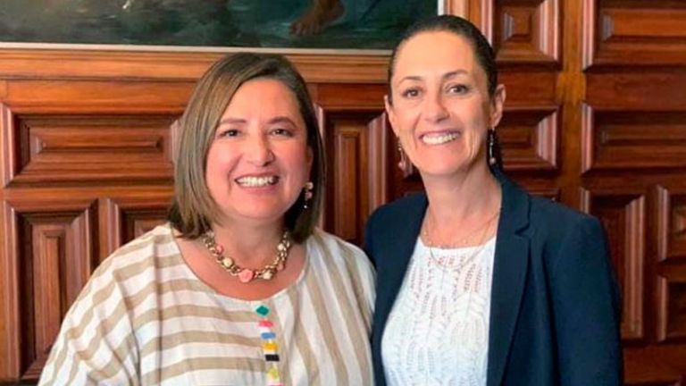 En la imagen, Sheinbaum y Gálvez