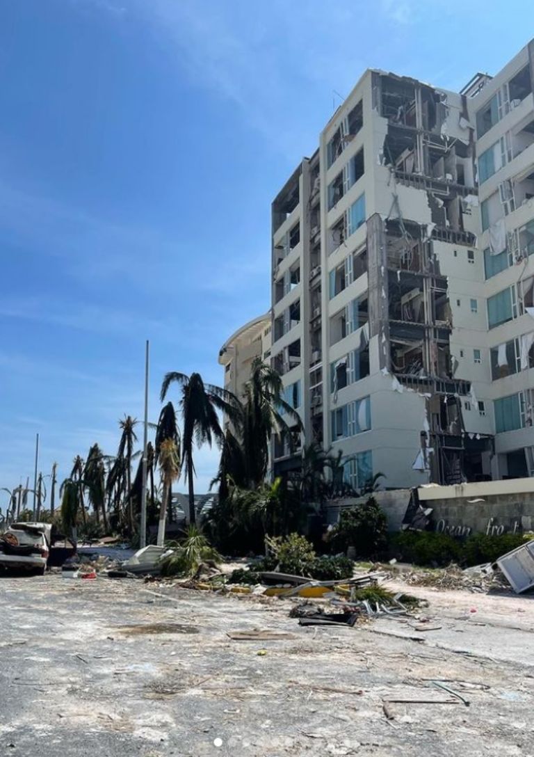 Huracán 'Otis' en Guerrero ha dejado 45 muertos. Foto: Twitter