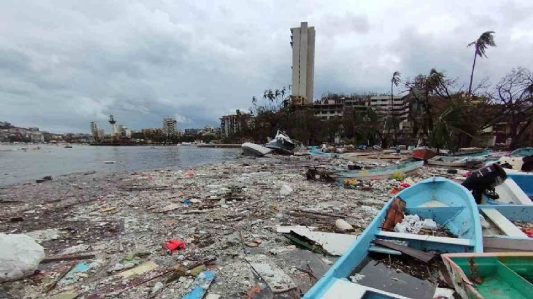El huracán 'Otis' destrozó Acapulco, Guerrero el pasado miércoles. Foto: Internet