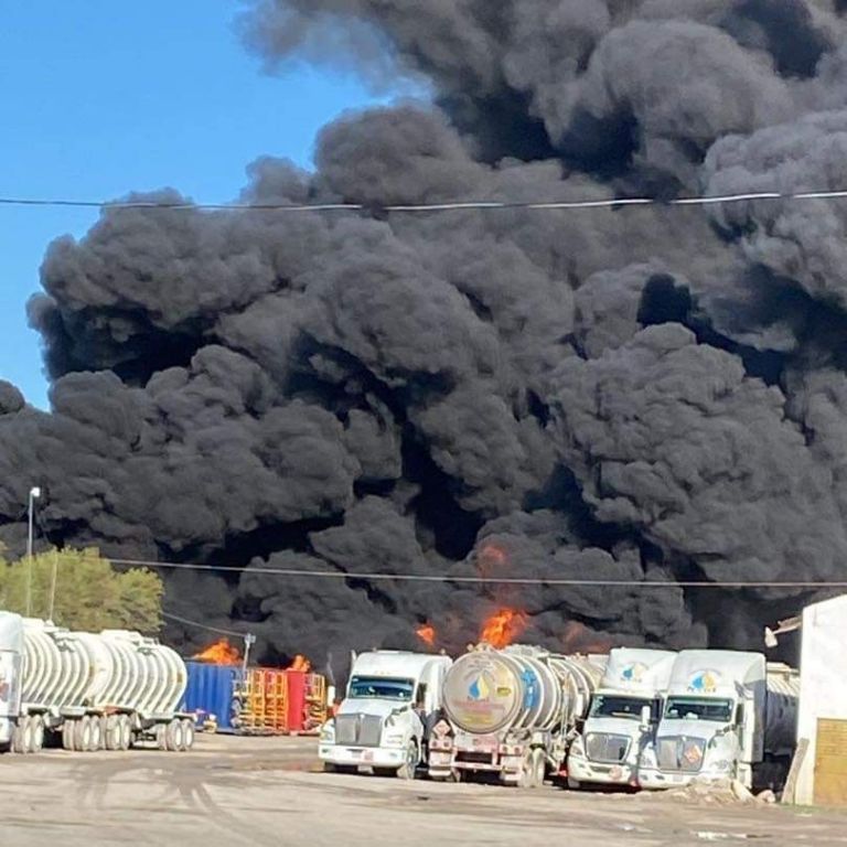 Explosión de pipas en Tamaulipas