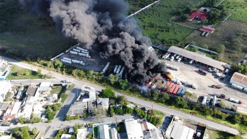 FOTOS: Se registra fuerte explosión de pipas en Matamoros, Tamaulipas; evacúan escuelas