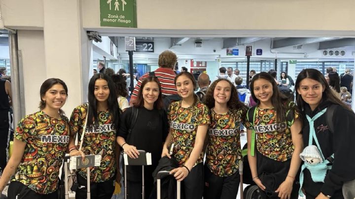 Viajan de regreso a México las seleccionadas de Gimnasia Rítmica que estaban en Israel
