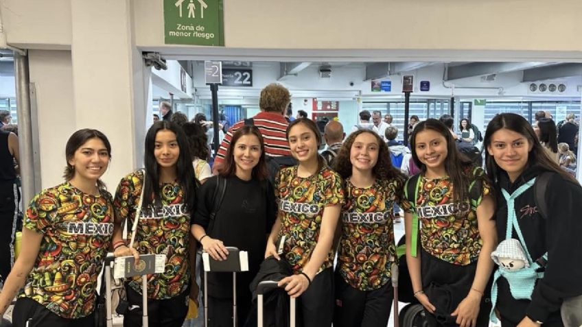 Viajan de regreso a México las seleccionadas de Gimnasia Rítmica que estaban en Israel