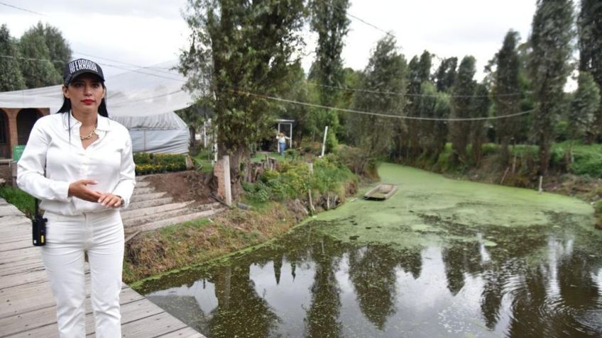 De gira por Xochimilco, Sandra Cuevas pide terminar con ecocidio en la alcaldía