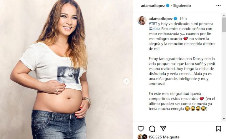 Adamari López presume pancita de embarazo