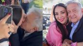 VIDEO: AMLO da intenso beso a diputada joven de Baja California y desata polémica