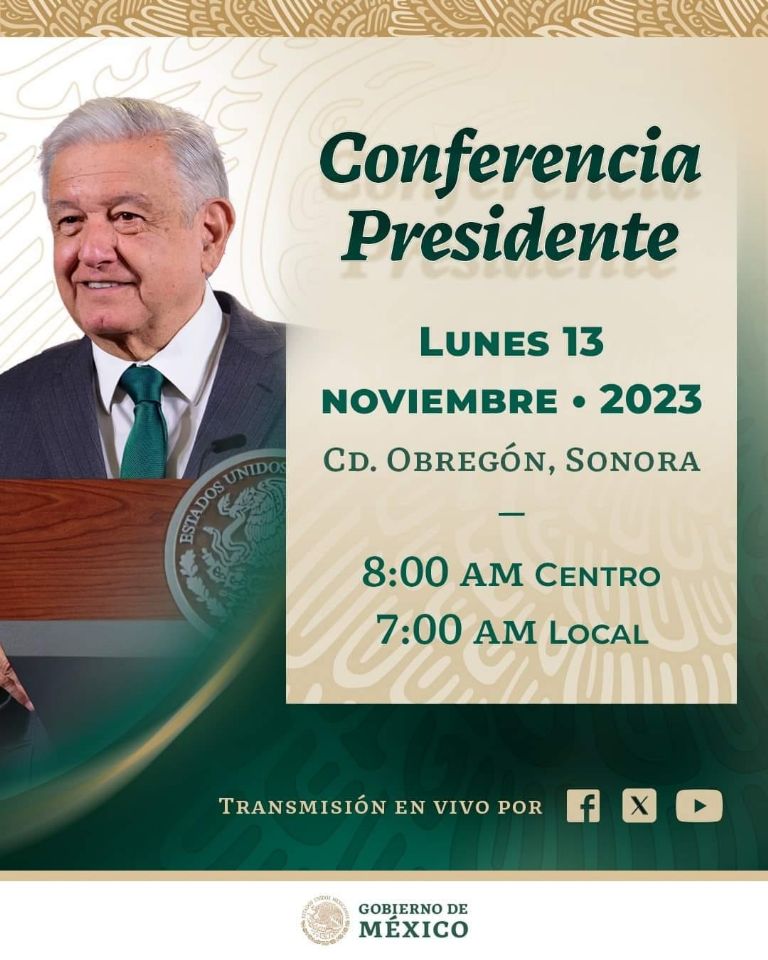 AMLO está de visita en Ciudad Obregón, Sonora. Foto: Facebook