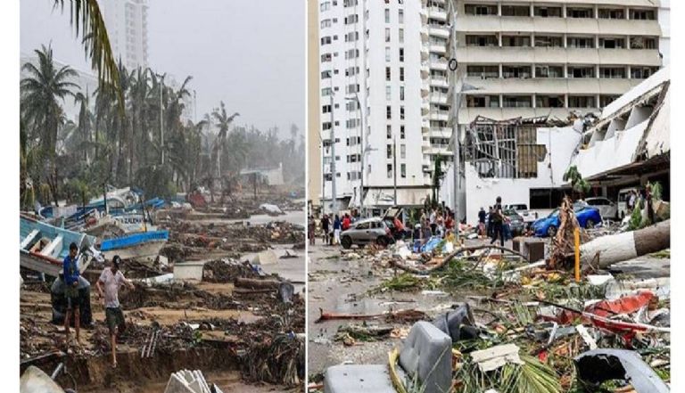 AMLO señala que pocos muertos en Acapulco por 'Otis' fueron un 'milagro'. Foto: Internet