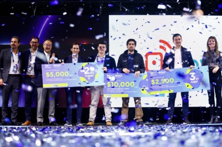 Ganadores del primero, segundo y tercer lugar del Airtech Challenge