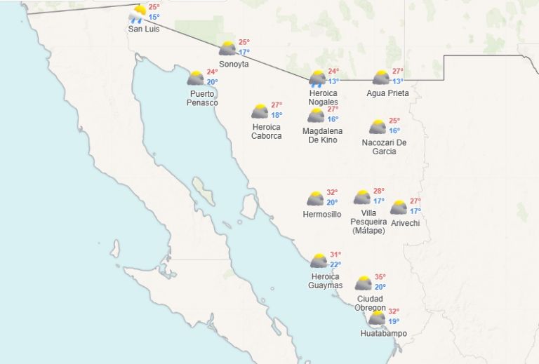Pronóstico del lluvias para este jueves 16 de noviembre. Foto: Meteored