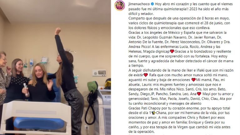 Jimena Pérez La Choco confiesa que luchó contra el cáncer de mama