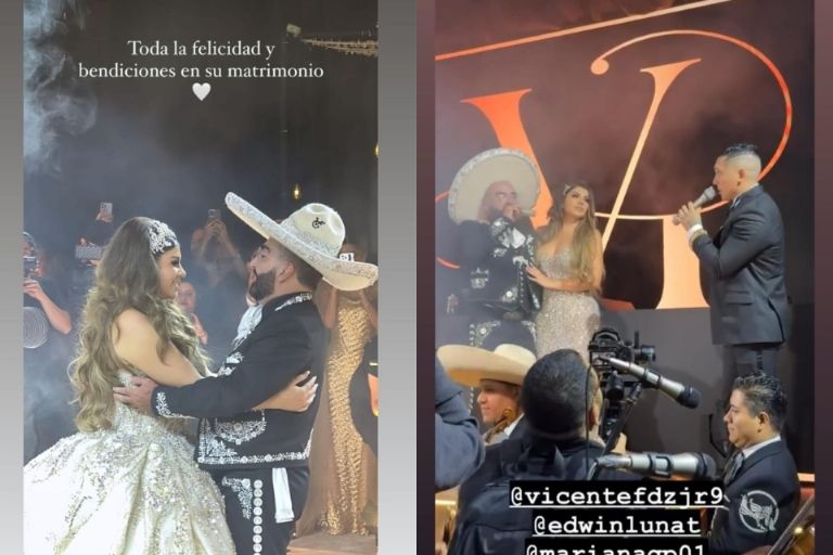 Boda Vicente Fernández Jr. y Mariana González
