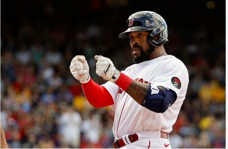 Jaylin Davis jugó para Red Sox