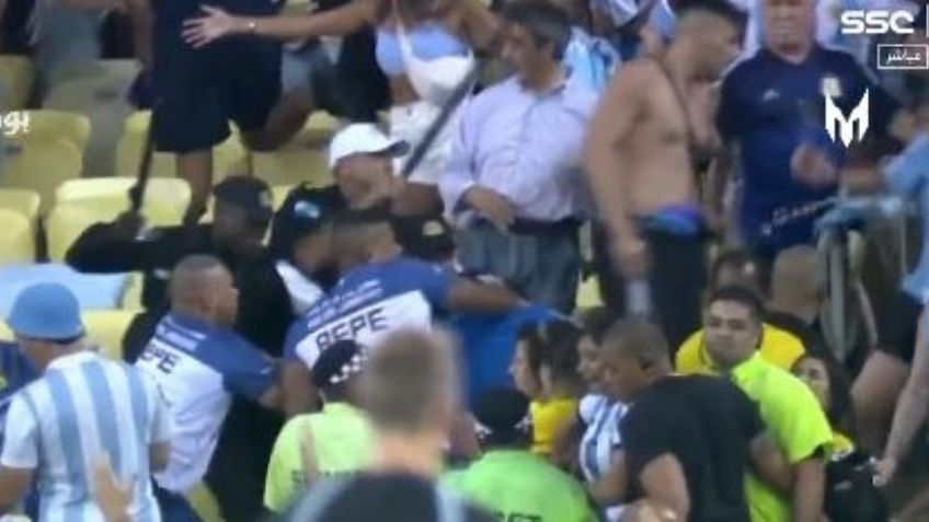 Violencia en las gradas opaca el Brasil vs Argentina; el juego se retrasó media hora
