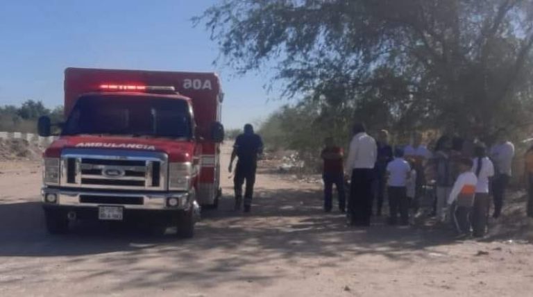 Quema de llantas intoxica a niños en Empalme, Sonora. Foto: Cortesía