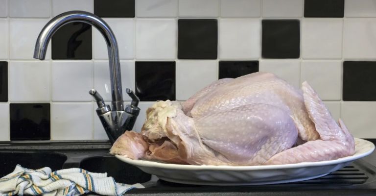 Descongelar el pavo de manera incorrecta puede llenarlo de bacterias