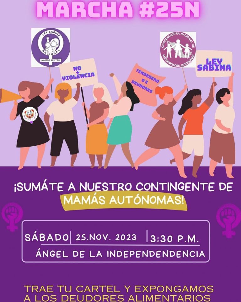 Marchas por el 25N en CDMX