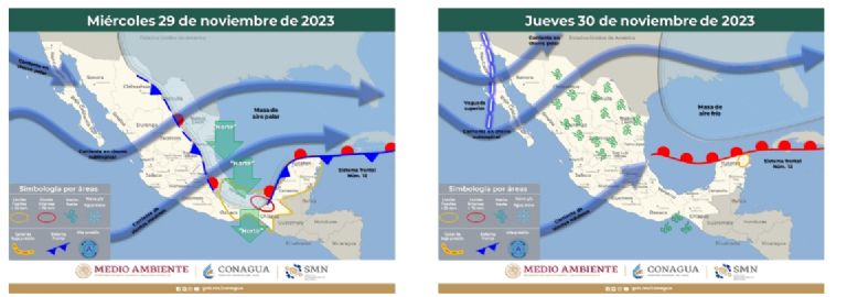 Clima en Sonora para los próximos días. Foto: Conagua
