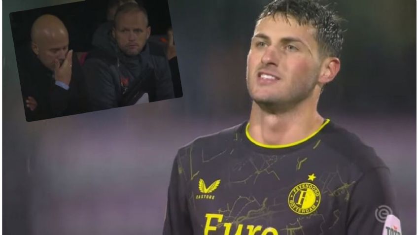 VIDEO: La lamentable acción de Santiago Giménez que decepcionó al DT del Feyenoord