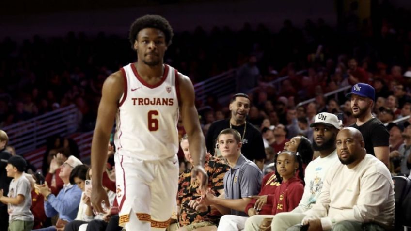 Tras sufrir paro cardiaco, Bronny James, hijo de LeBron, debuta en el basquetbol colegial