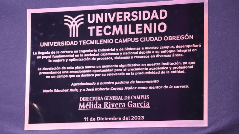 Tecmilenio revela nueva carrera en campus Ciudad Obregón