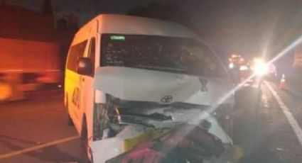 Fatídico accidente: Conductor de combi muere al chocar en el Circuito Exterior Mexiquense