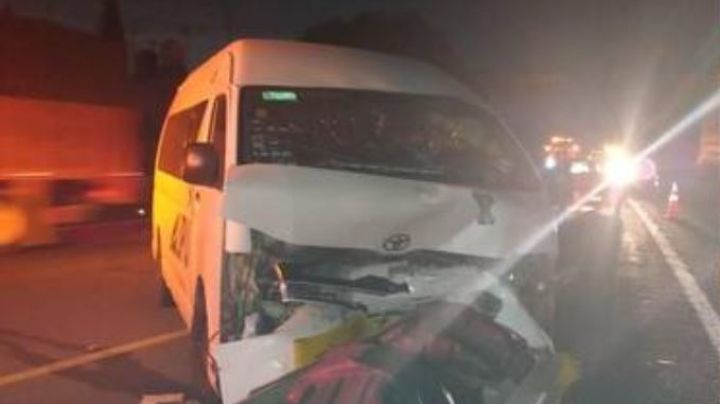 Fatídico accidente: Conductor de combi muere al chocar en el Circuito Exterior Mexiquense