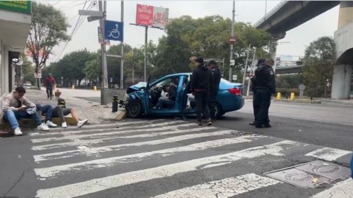 Sujeto borracho se estrella sobre avenida Patriotismo y deja 6 heridos; fue detenido