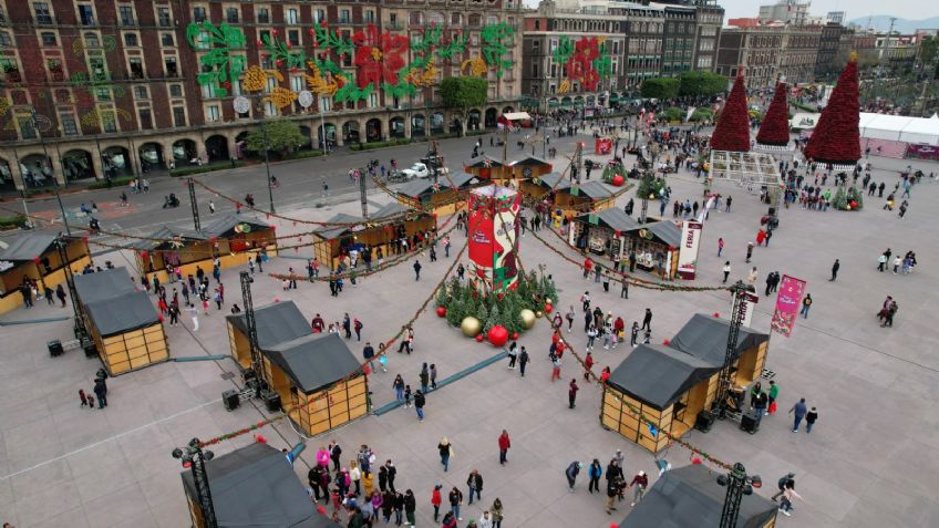 Así luce la Verbena Navideña en el Zócalo de la CDMX; estos artistas se presentarán
