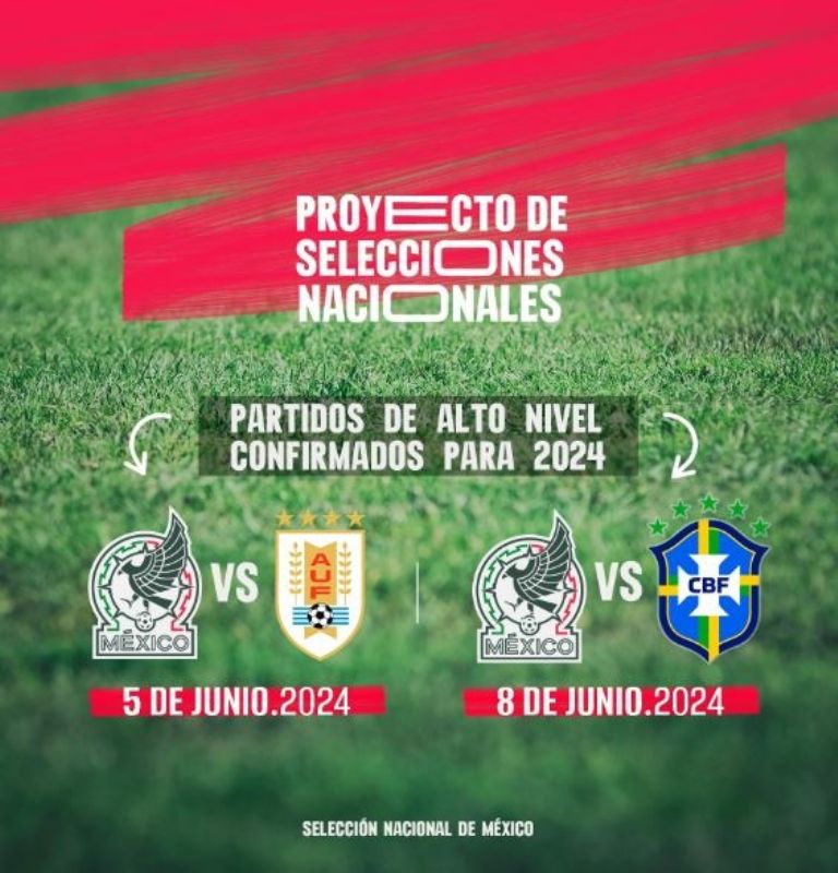 Selección Mexicana se enfrentará a dos campeones del mundo previo a la Copa América