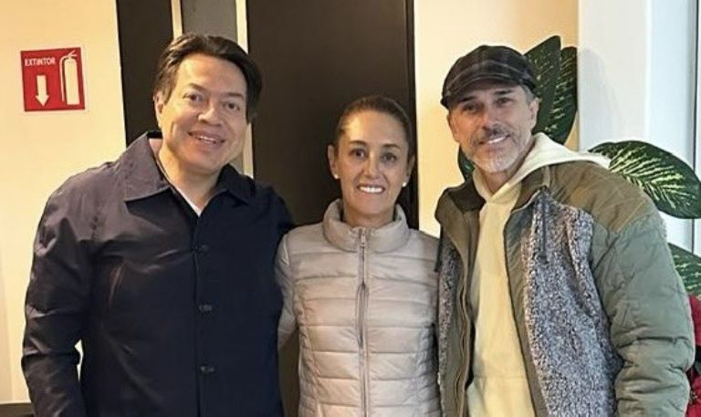 Sergio Mayer y Claudia Sheinbaum