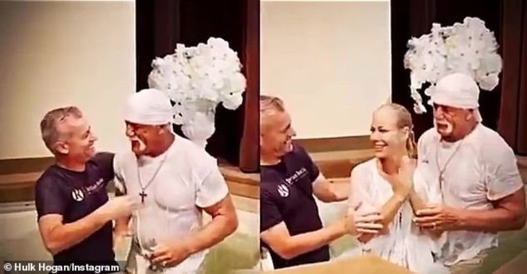 Bautismo de Hulk Hogan y esposa