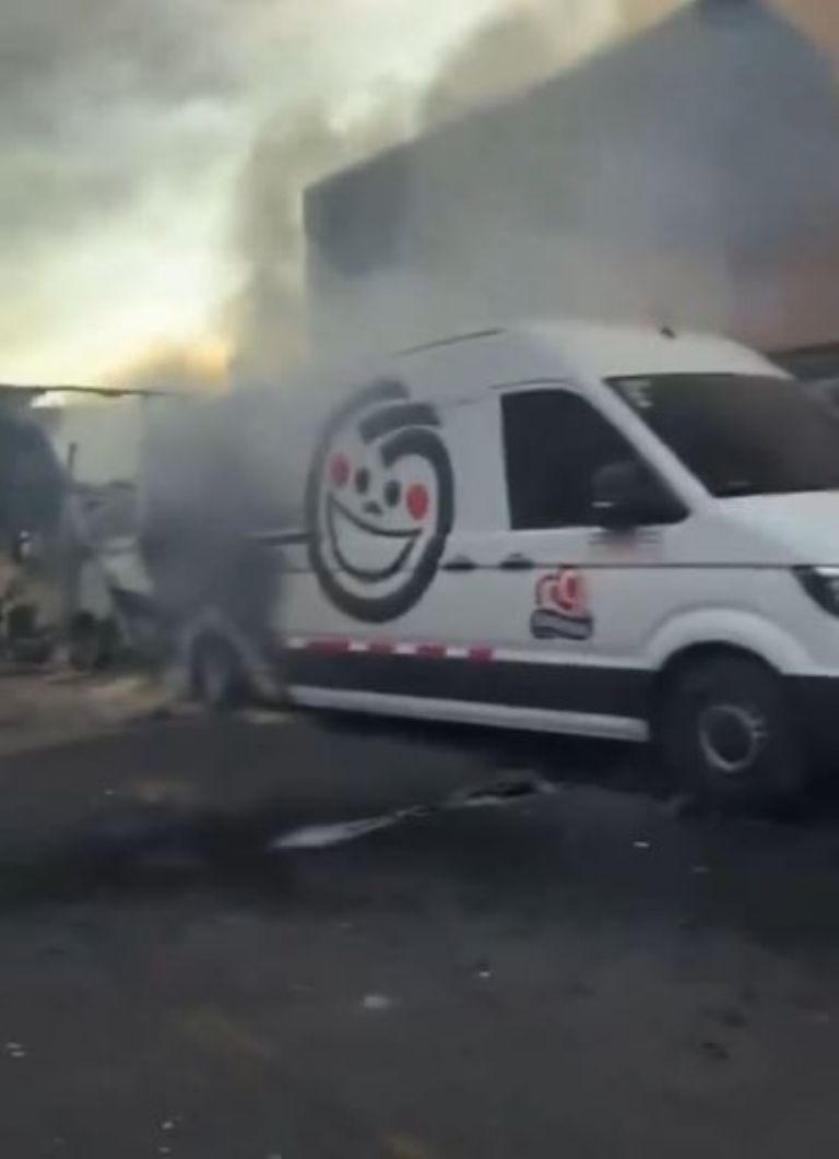 Incendio en Central de Abasto de Puebla