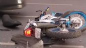 Imágenes fuertes: Motociclistas mueren a horas de Navidad en CDMX; a uno le aplastan la cabeza