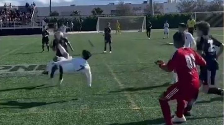 VIDEO: Mateo Messi anota increíble gol en inferiores de Miami... ¡como Cristiano Ronaldo!