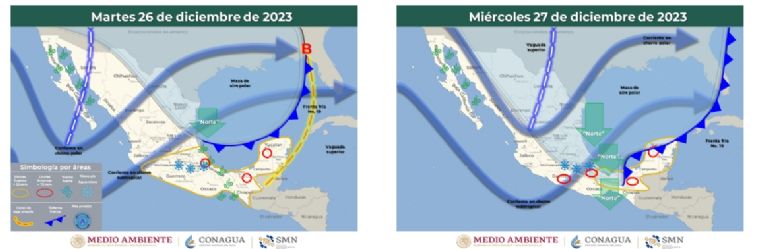 Clima en Sonora para la semana. Foto: Conagua