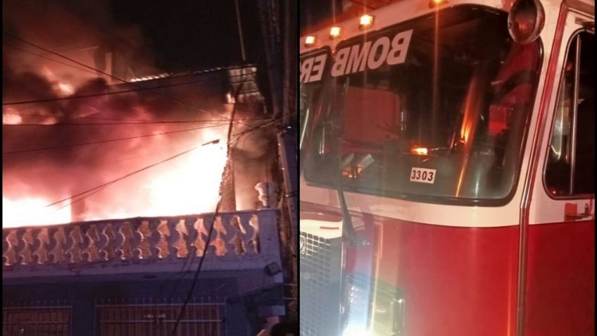 VIDEO: Fuerte incendio en taller de telas deja a 1 muerto en Ecatepec, Edomex