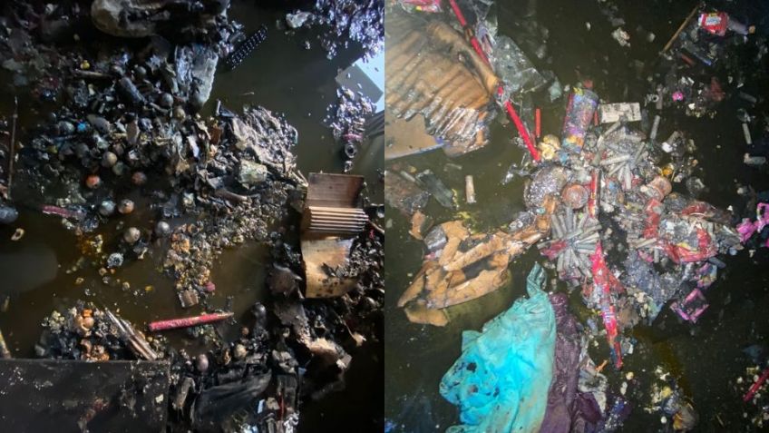 Pirotecnia provoca incendio en un hogar; mujer y sus tres hijos están hospitalizados