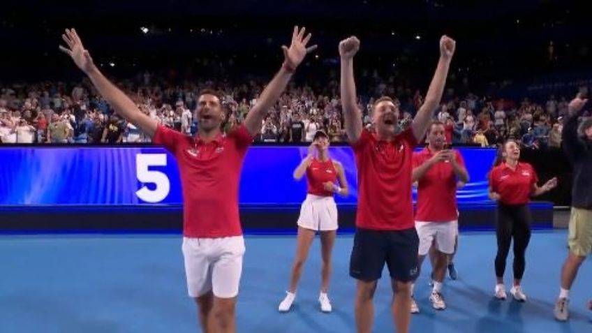 VIDEO: Así recibió Novak Djokovic el Año Nuevo 2024 justo tras ganar en la United Cup