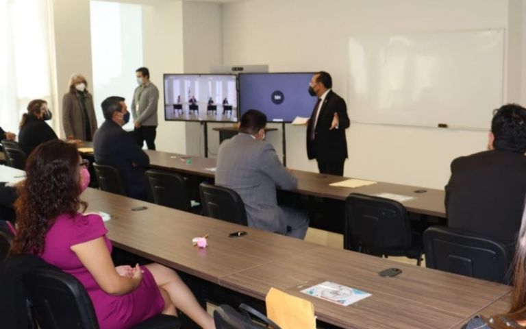 Sala de juicios en CDMX