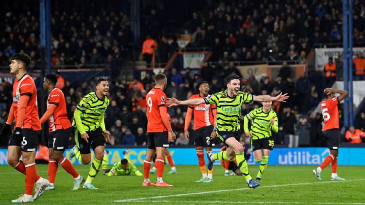Arsenal remonta al Luton Town y aumenta su ventaja como líder de la Premier League