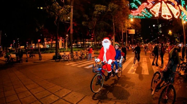Anuncian Paseo Nocturno en Bici Navideño en la Ciudad de México: Fecha y horarios