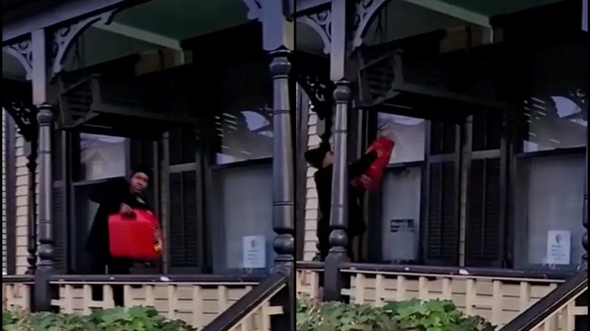 VIDEO: Mujer intenta quemar la casa de Martin Luther King Jr; policías la someten