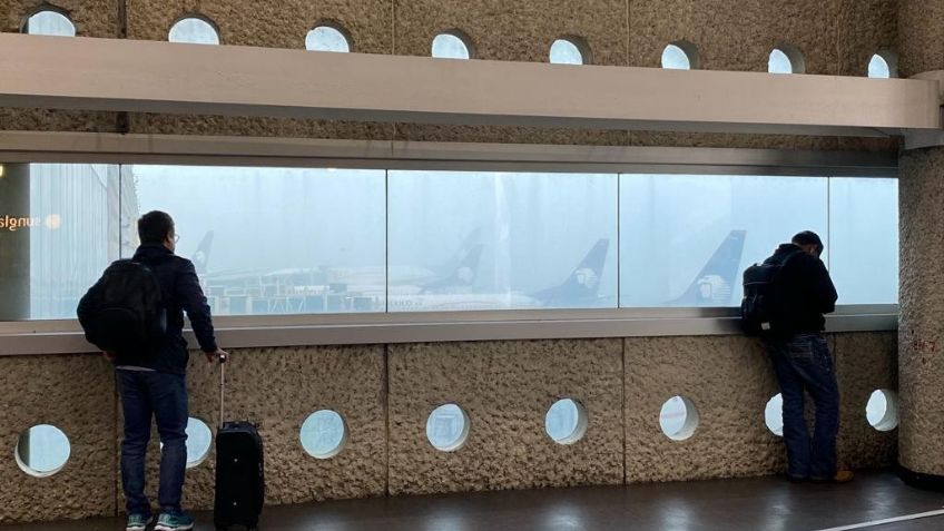 Clima en CDMX 8 de diciembre: Por niebla y lluvias, suspenden operaciones en el AICM