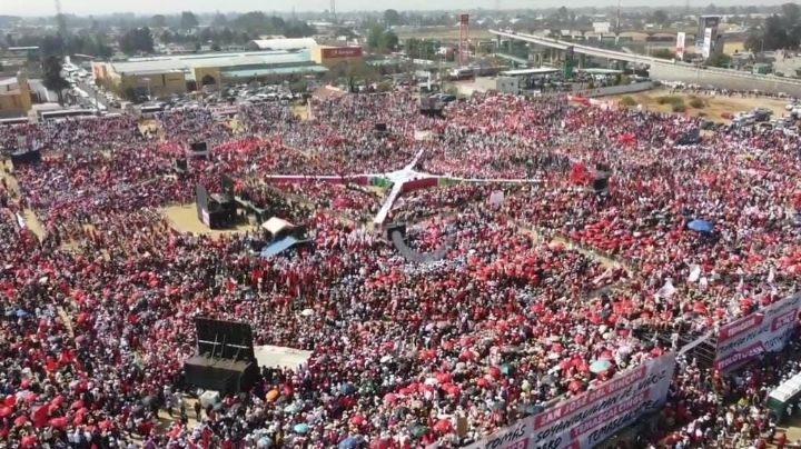 Alejandra del Moral cierra precampaña en Texcoco, tierra de Delfina Gómez