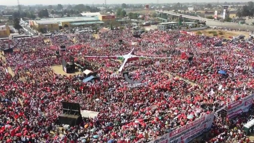 Alejandra del Moral cierra precampaña en Texcoco, tierra de Delfina Gómez