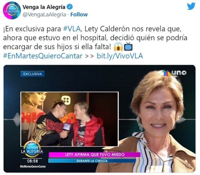 Lety Calderón en VLA