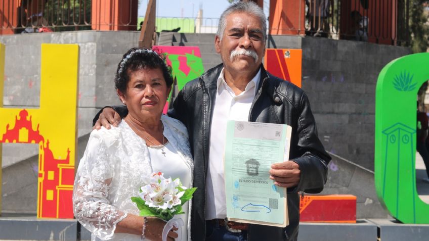 ¡Que viva el amor! 159 parejas organizan boda masiva y celebran este 14 de febrero