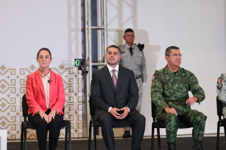 Claudia Sheinbaum con Omar García Harfuch